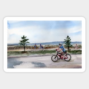 Pedaling - Altona Beach Sticker